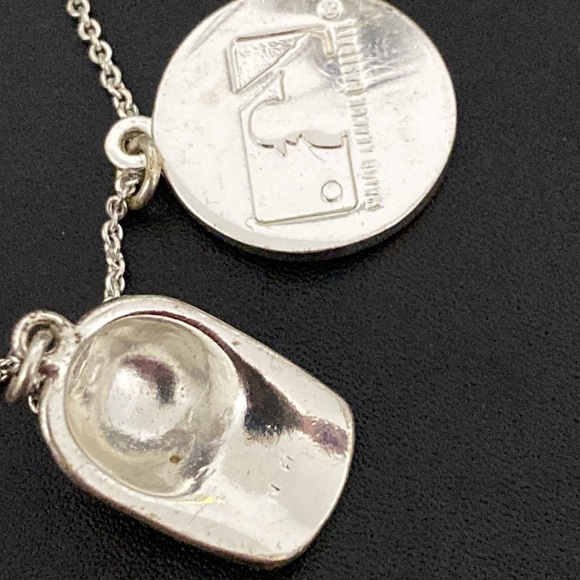 Boston Red Sox Enameled Baseball Cap Necklace - Picture 3 of 4